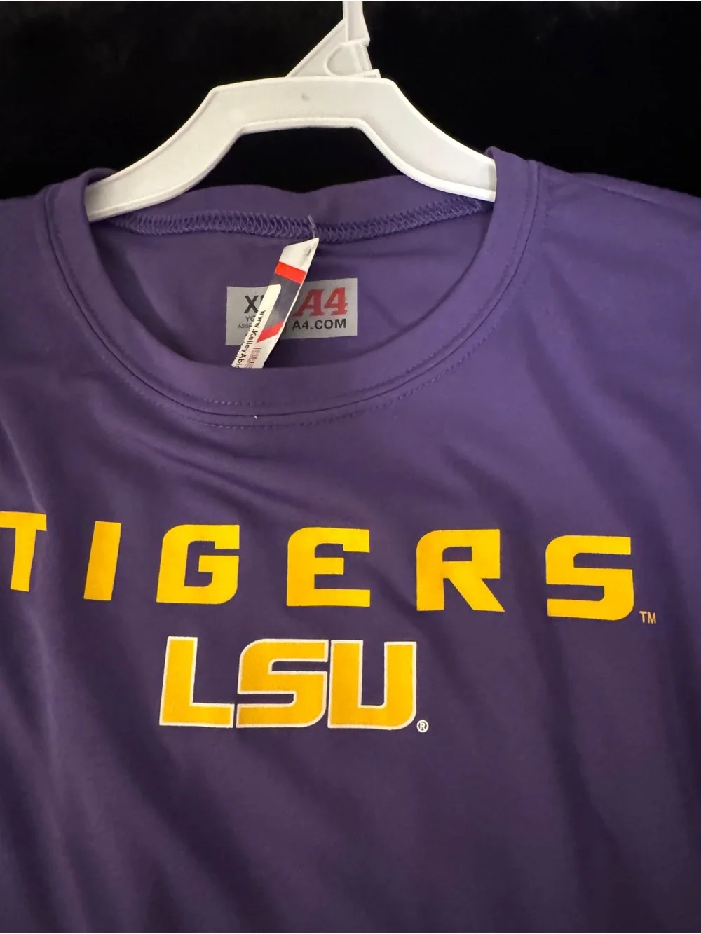 Tigers Purple Long-Sleeve Kids Tee